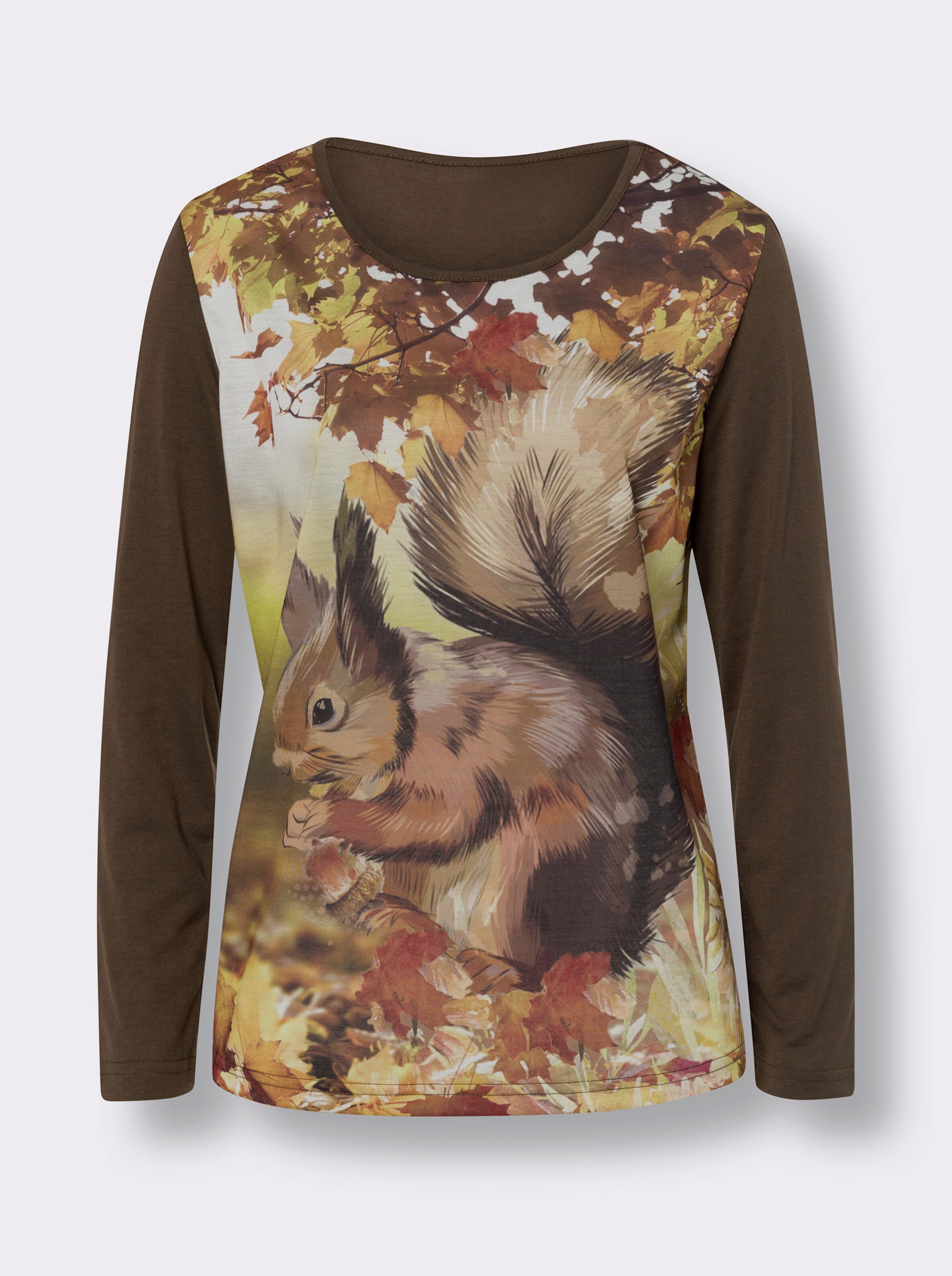 Langarmshirt mit Natur-Motiv