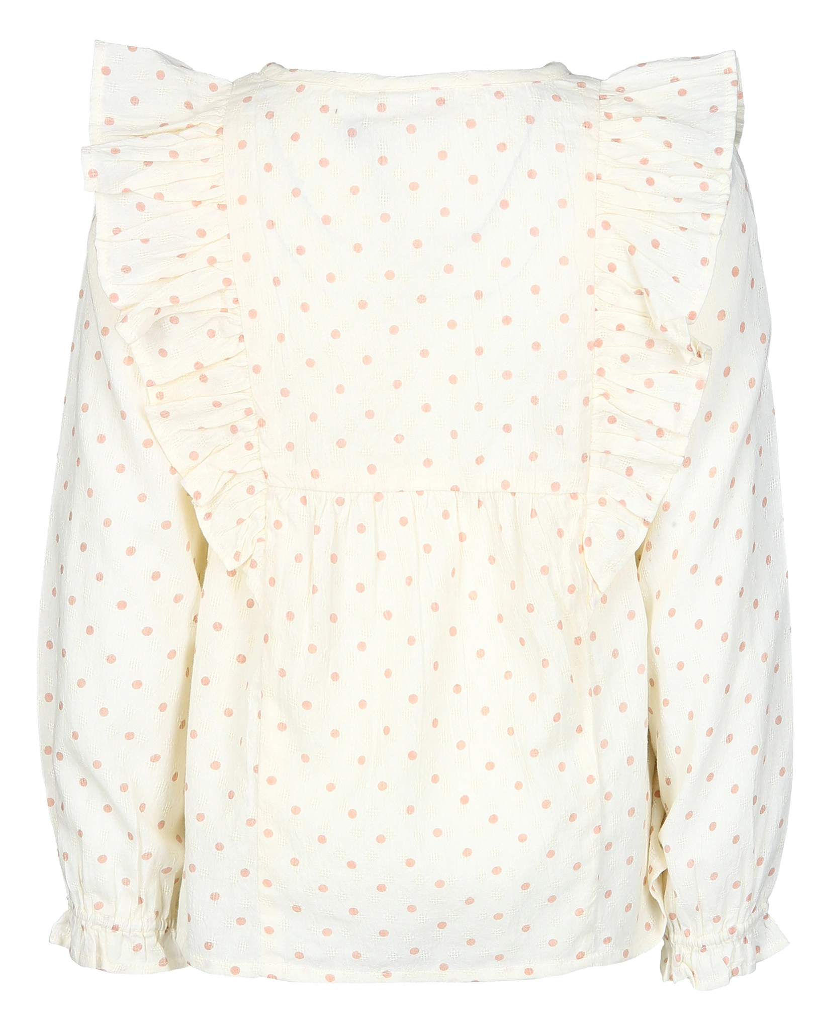 Langarm-Bluse RUFFLE in seedpearl