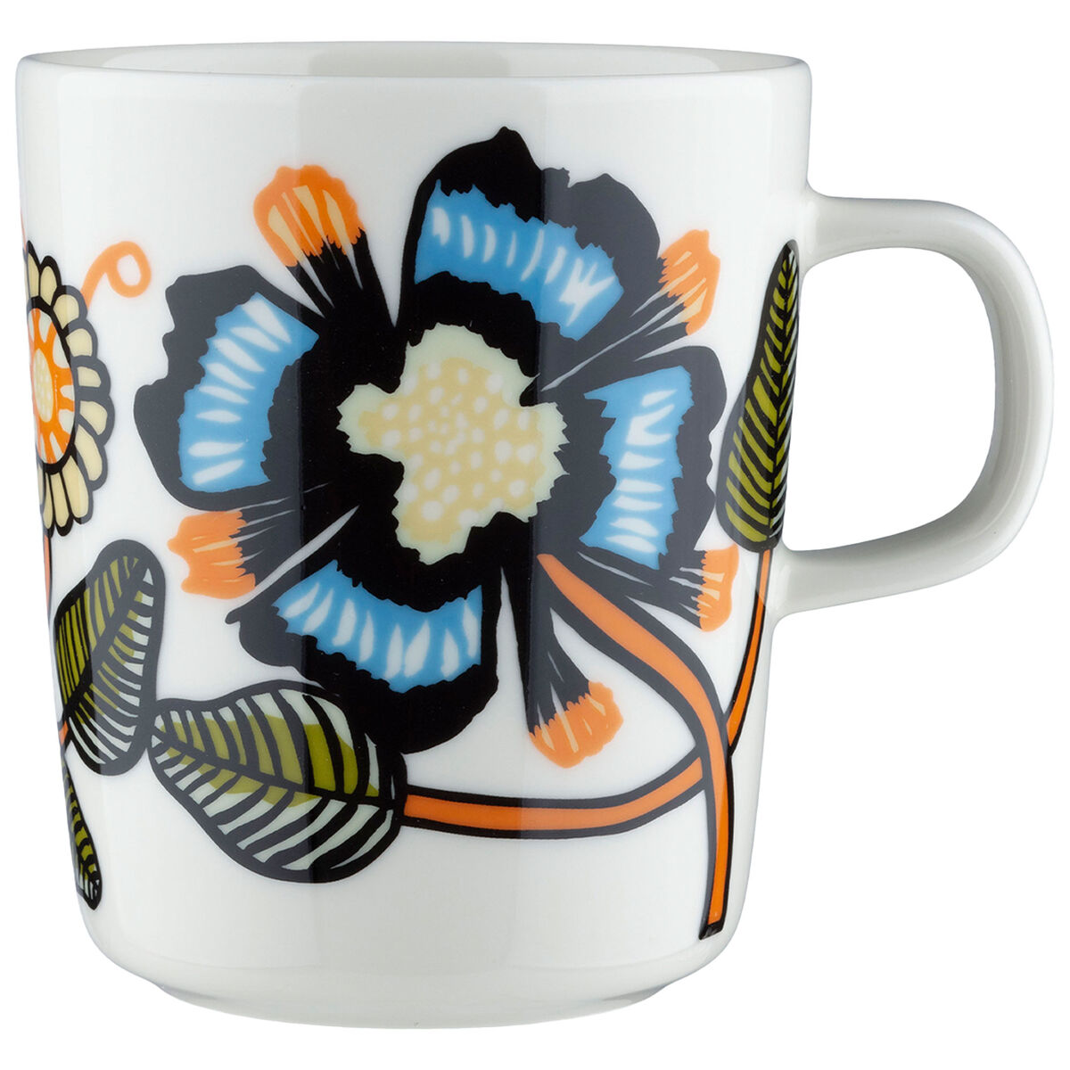 Marimekko Tiara krus 2,5 dl, hvit/grønn/oransje