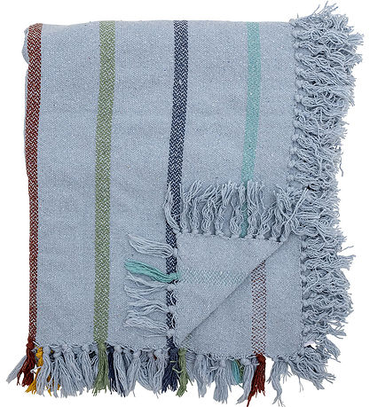 Bloomingville Decke - 160x130 cm - Frey Decke - Blau