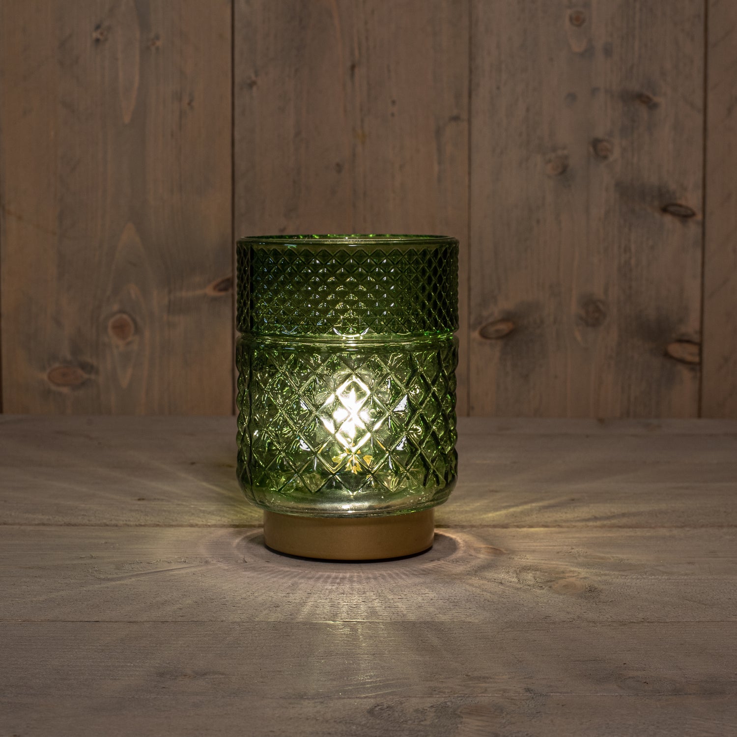 Anna's Collection tafellamp transparant groen D 12 H 17,5 cm