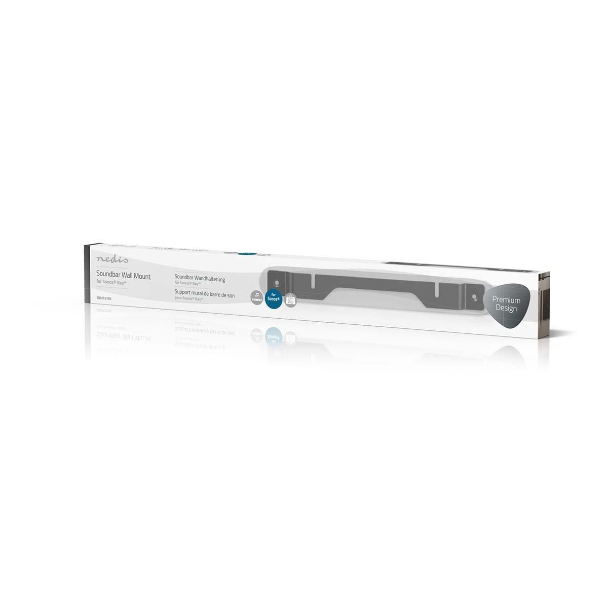 Nedis Soundbar Mount | Kompatibel med: Sonos® Ray™ | Vegg | 2 kg | Fort | ABS / Stål | Sort