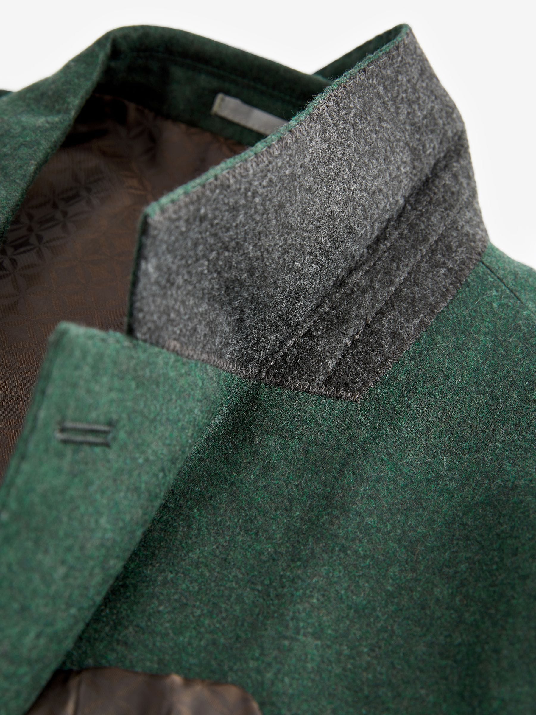 Groen - Slim Fit - Signature Zignone Italian Wool Cashmere Blend Flannel Suit Jacket