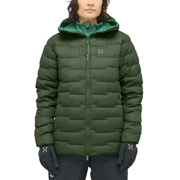 Doudoune ski de randonnée HAGLÖFS ROC FLASH DOWN HOOD W SEAWEED GREEN