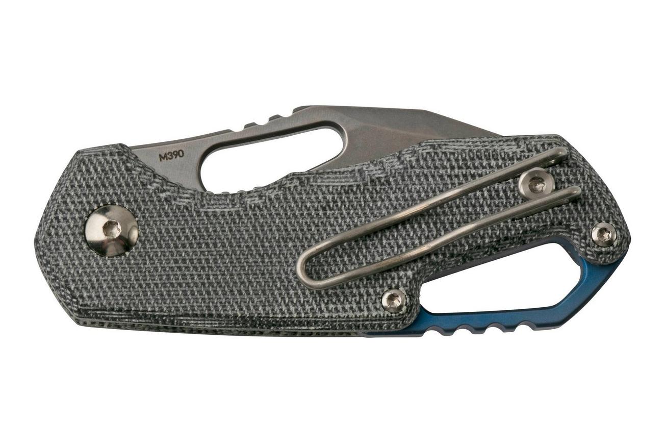 MKM Isonzo FX03M-2BC Cleaver M390, Black Canvas Micarta zakmes, Jesper Voxnaes design