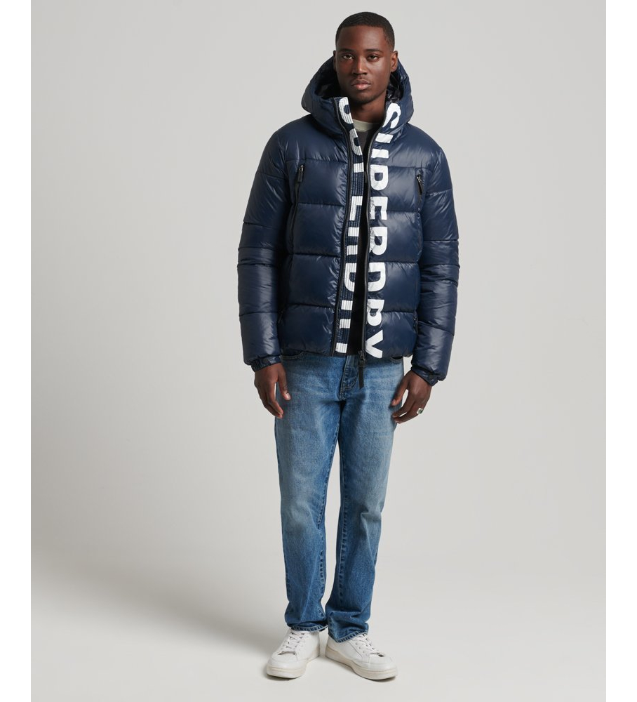 Jaqueta com capuz Superdry Mountain Alpine Navy