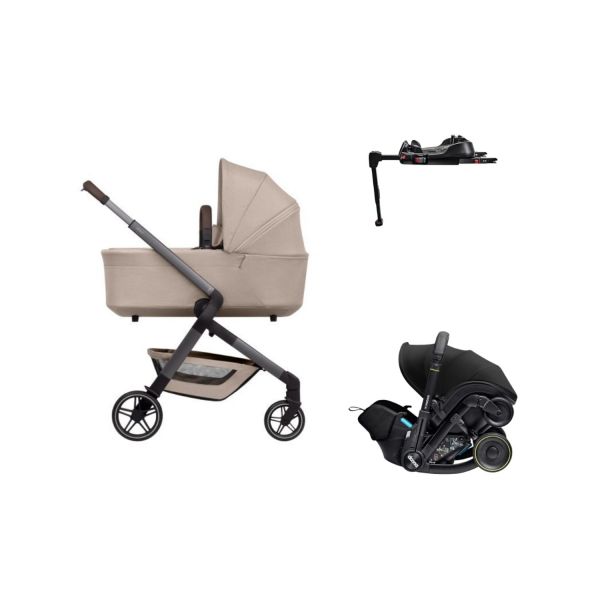 Joolz Hub 2 Kinderwagen 4-in-1 - Stone Grey | Doona X Autostoeltje | Doona X Isofix Base