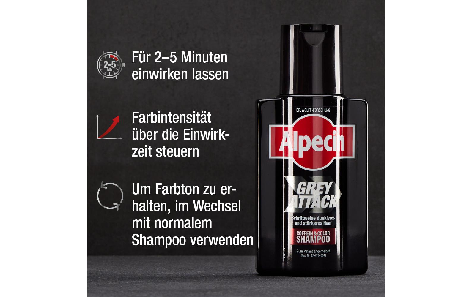 Shampoo Grey Attack 200 mlHaarshampoo reduziert graue Haare sichtbar