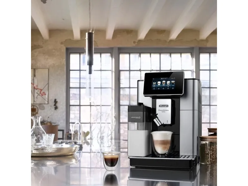 De'Longhi PrimaDonna Soul ECAM610.55.SB - Automatisk kaffemaskine med mælkeskummer - 19 bar - metal