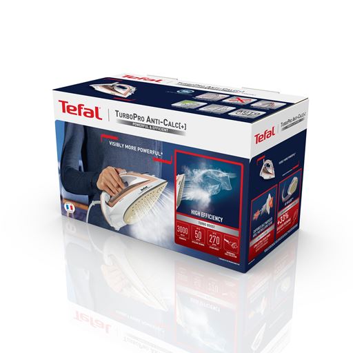 Tefal Turbo Pro Anti-Calc  Steam Strygejern