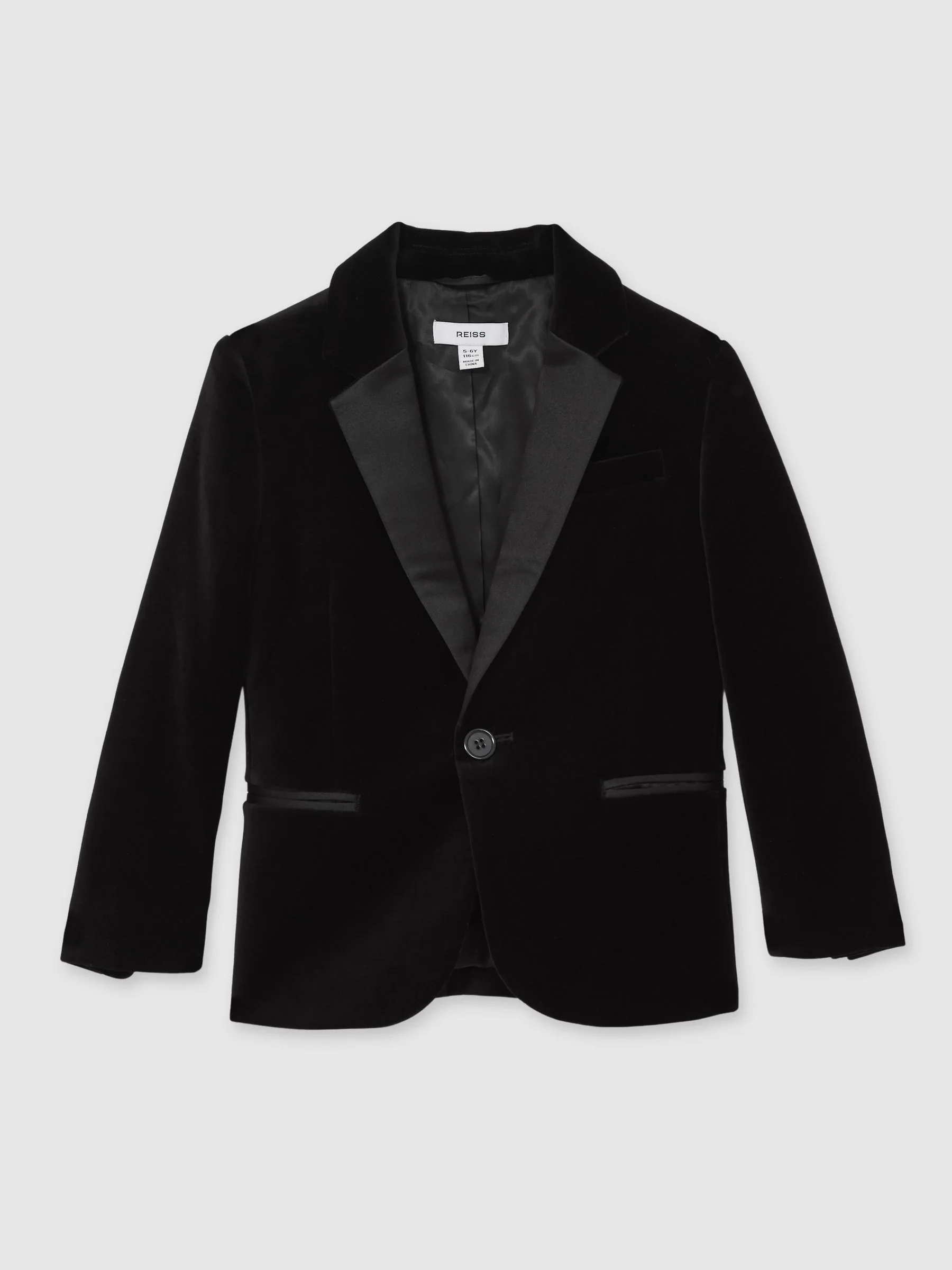 Reiss Ace Single-Breasted Velvet Blazer
