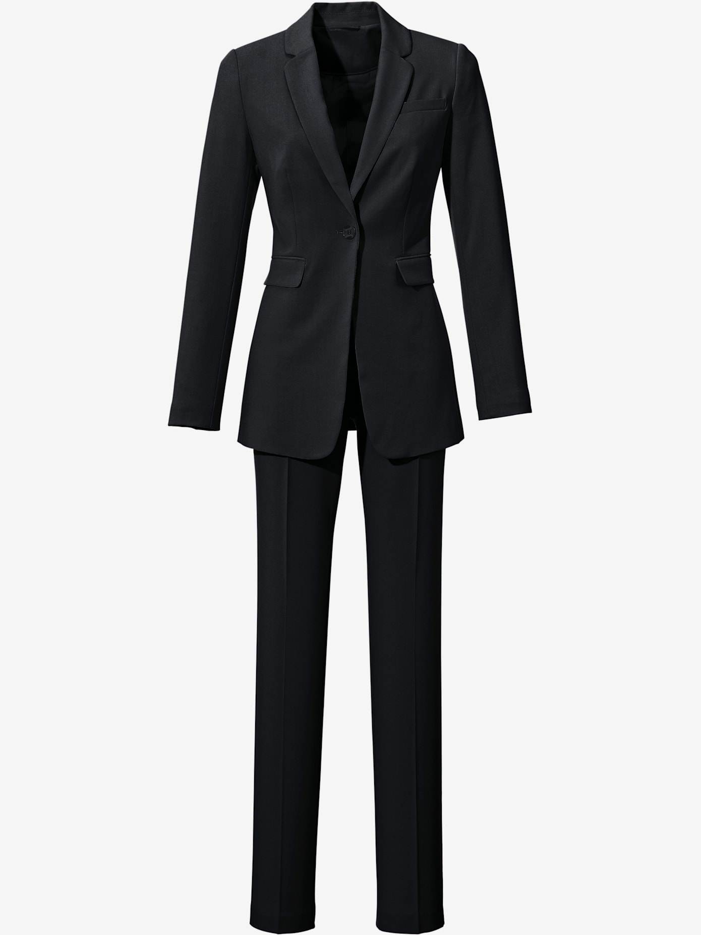 Tailleur pantalon coupe droite