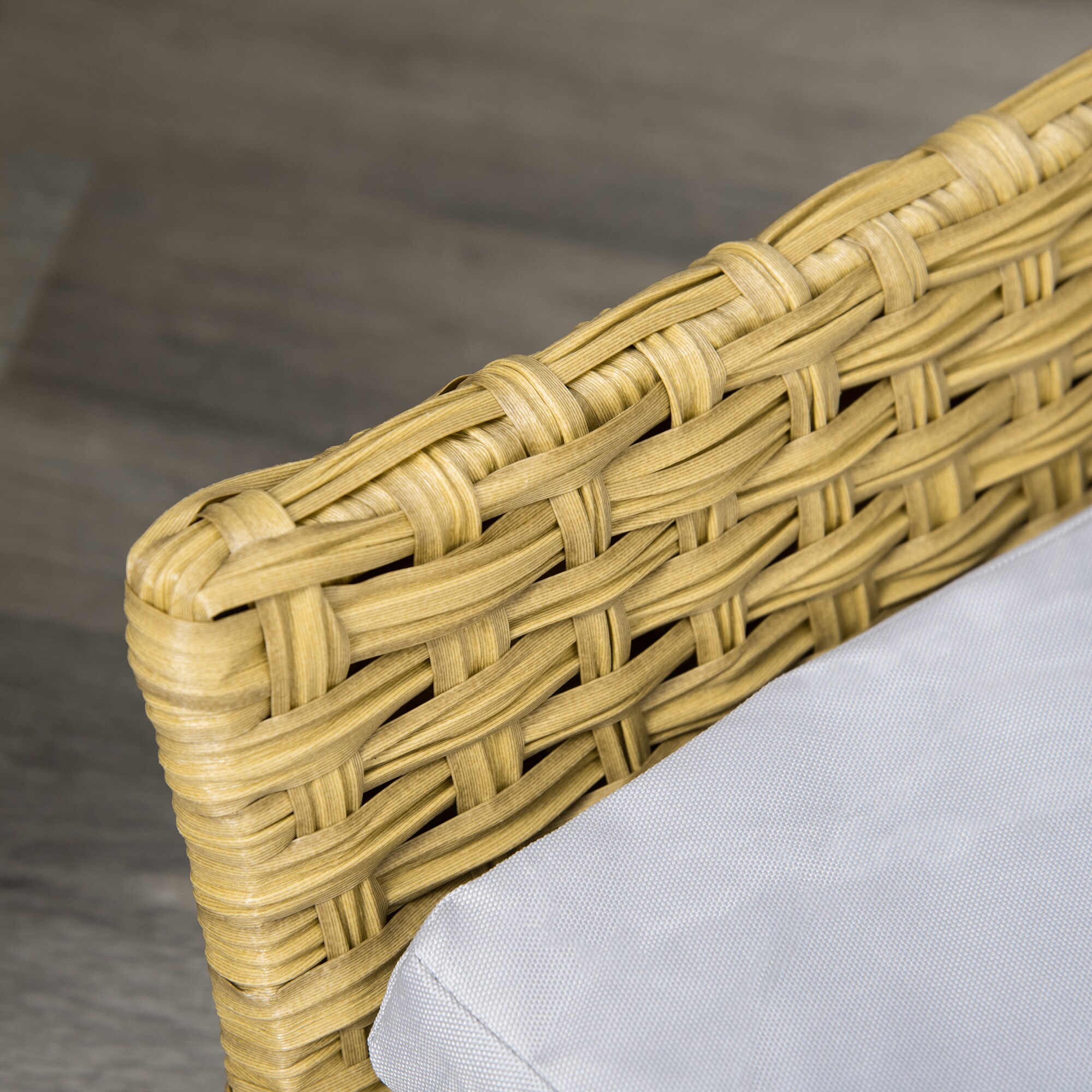 PawHut Rattan Hundesofa mit Rattan-Design natur 84B x 53T x 25H cm