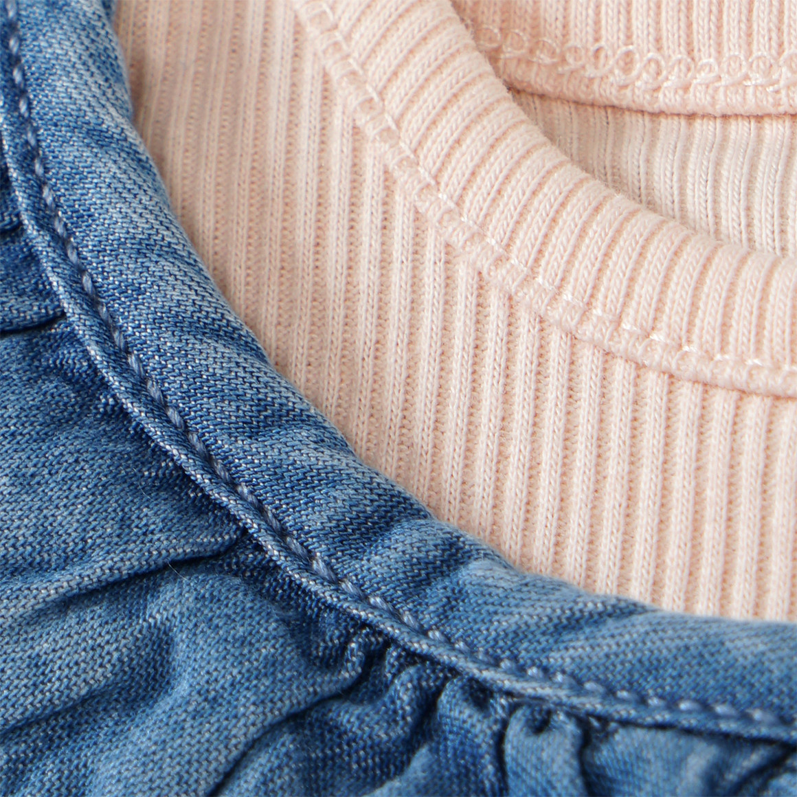 Topomini Newborn Overall und Langarmshirt im Set blau / hellbeige