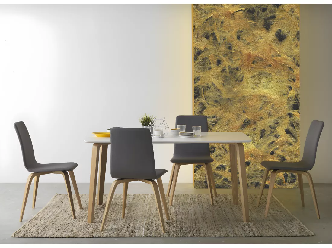 Table en panneaux de fibres de moyenne densité 150x90 cm