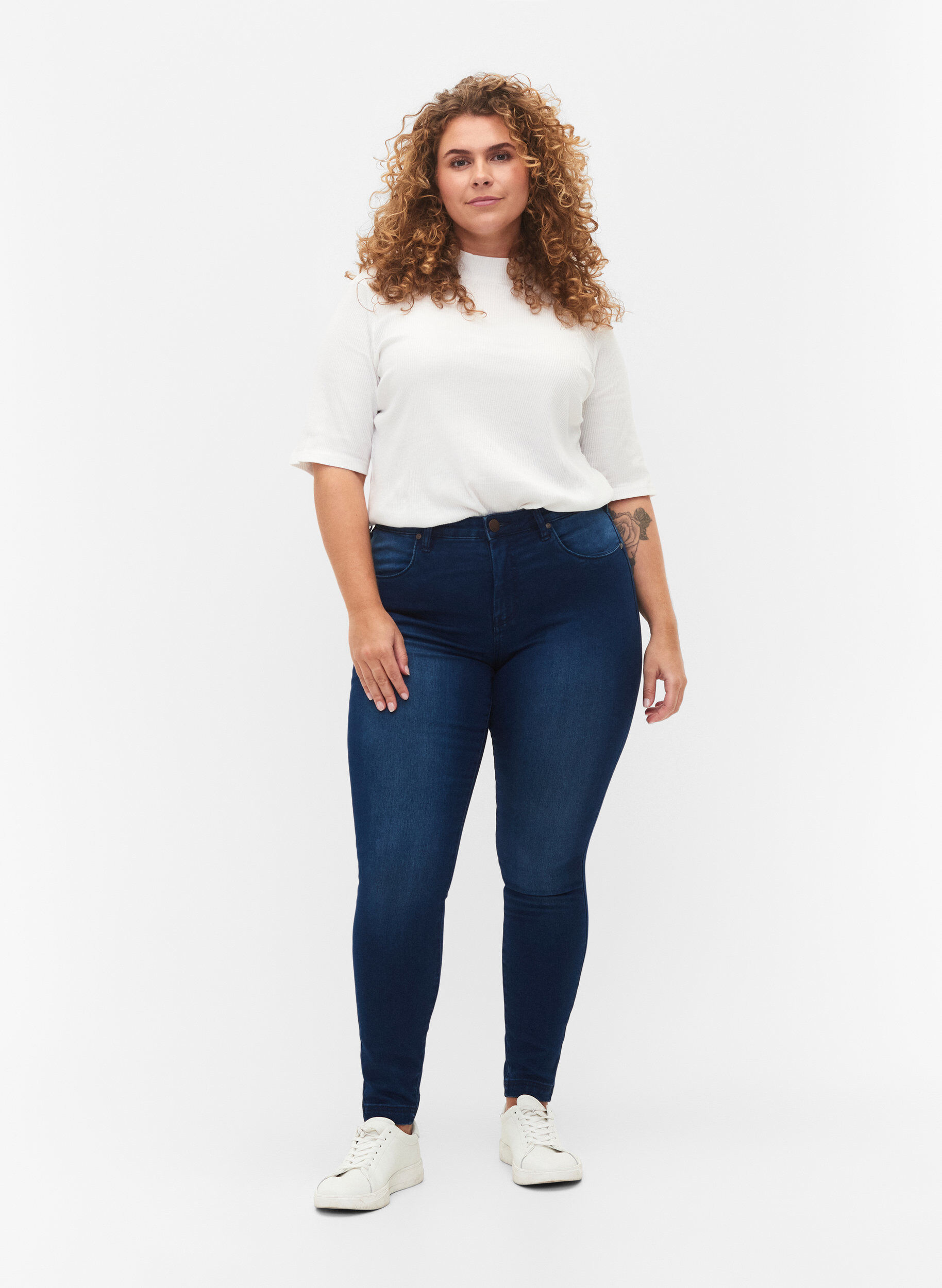 Super slim Amy jeans med høj talje