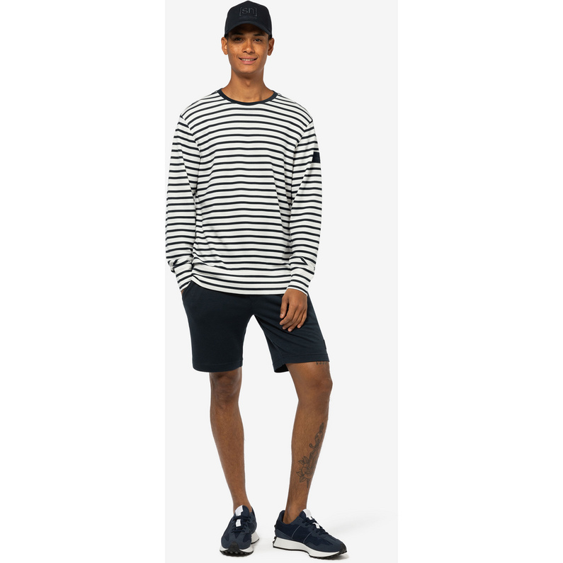 Super.Natural Herren Solution Stripe Bio Crew Longsleeve