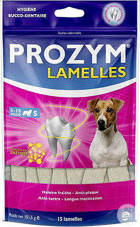 Ceva Prozym Lamelles Haleine Fraîche Et Anti-Plaque Pour Chiens S 5-15kg Pièces 15