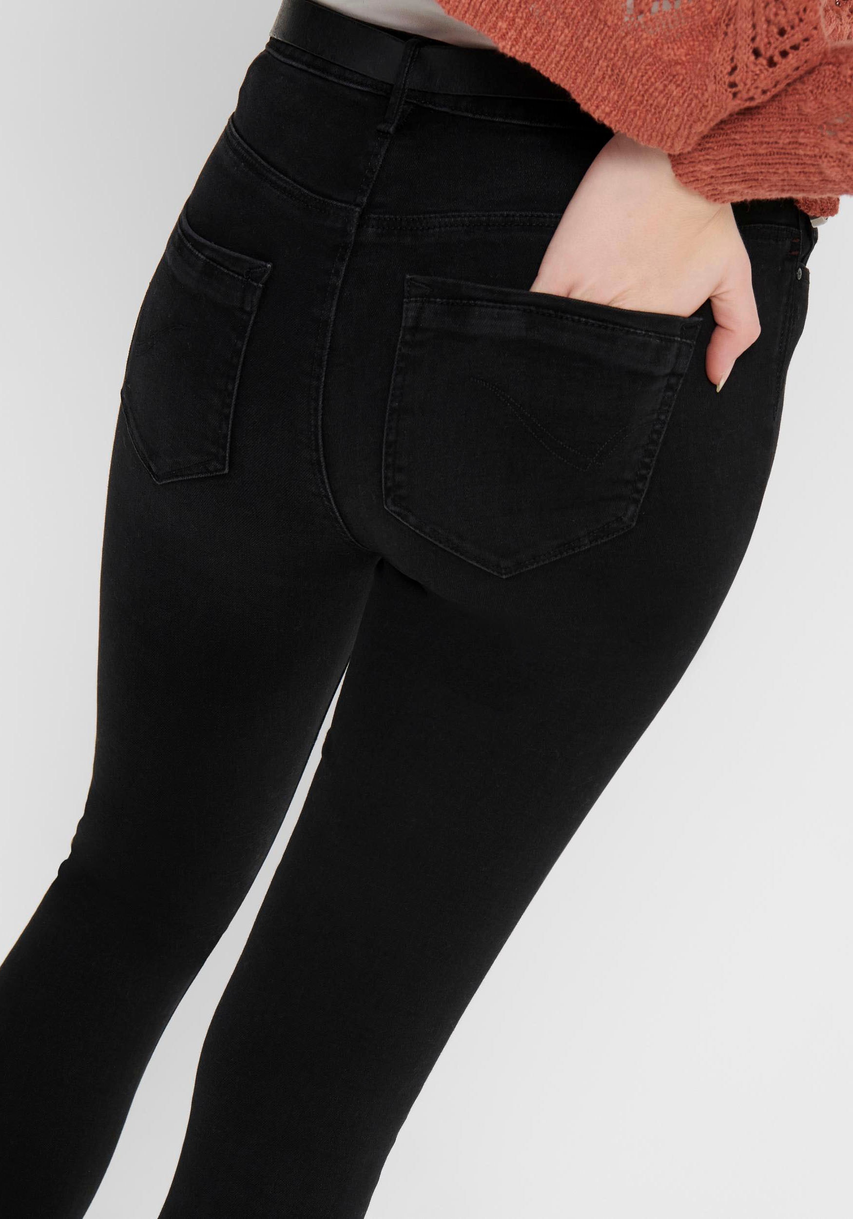 ONLY High-waist-Jeans »ONLPAOLA – Extra-eng geschnittene High-Waist-Jeans«, skinny fit, modisch, Denim, Baumwollmischung
