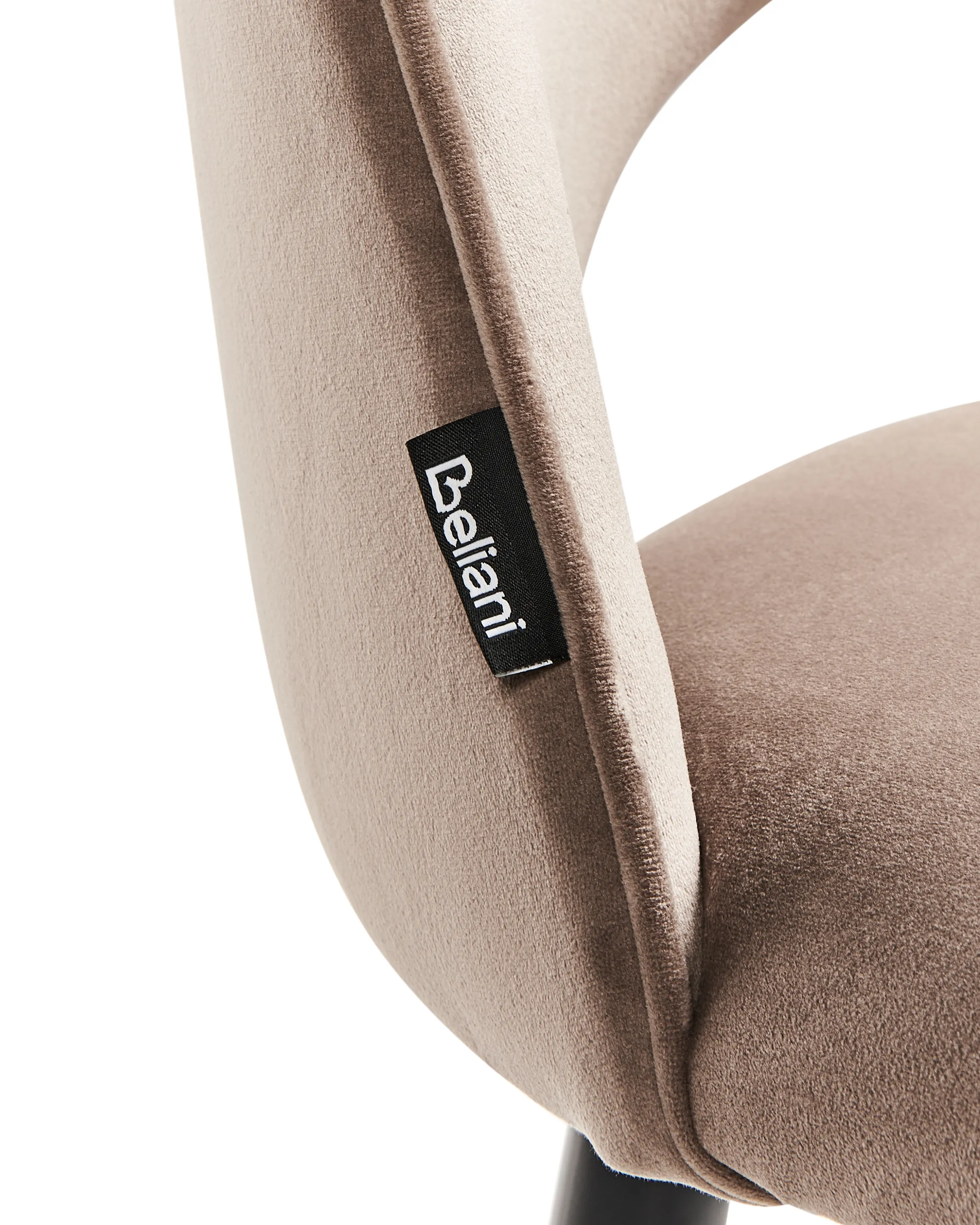 Set van 2 eetkamerstoelen MAGALIA Fluweel Taupe