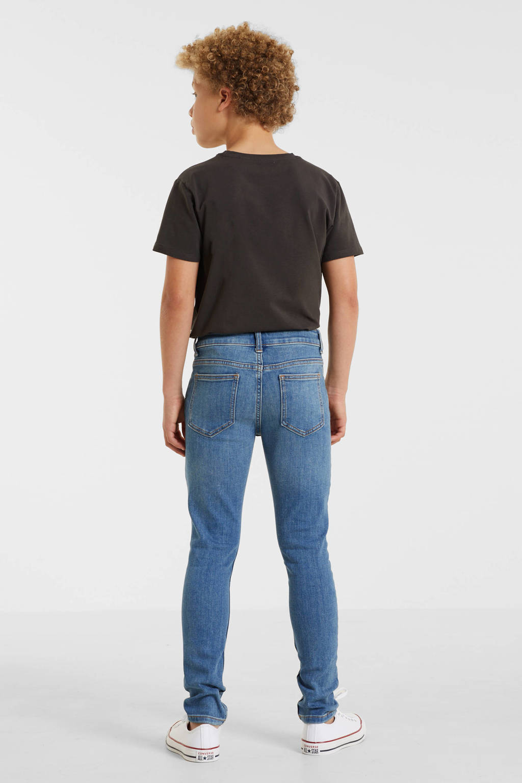 anytime slim fit jeans blauw