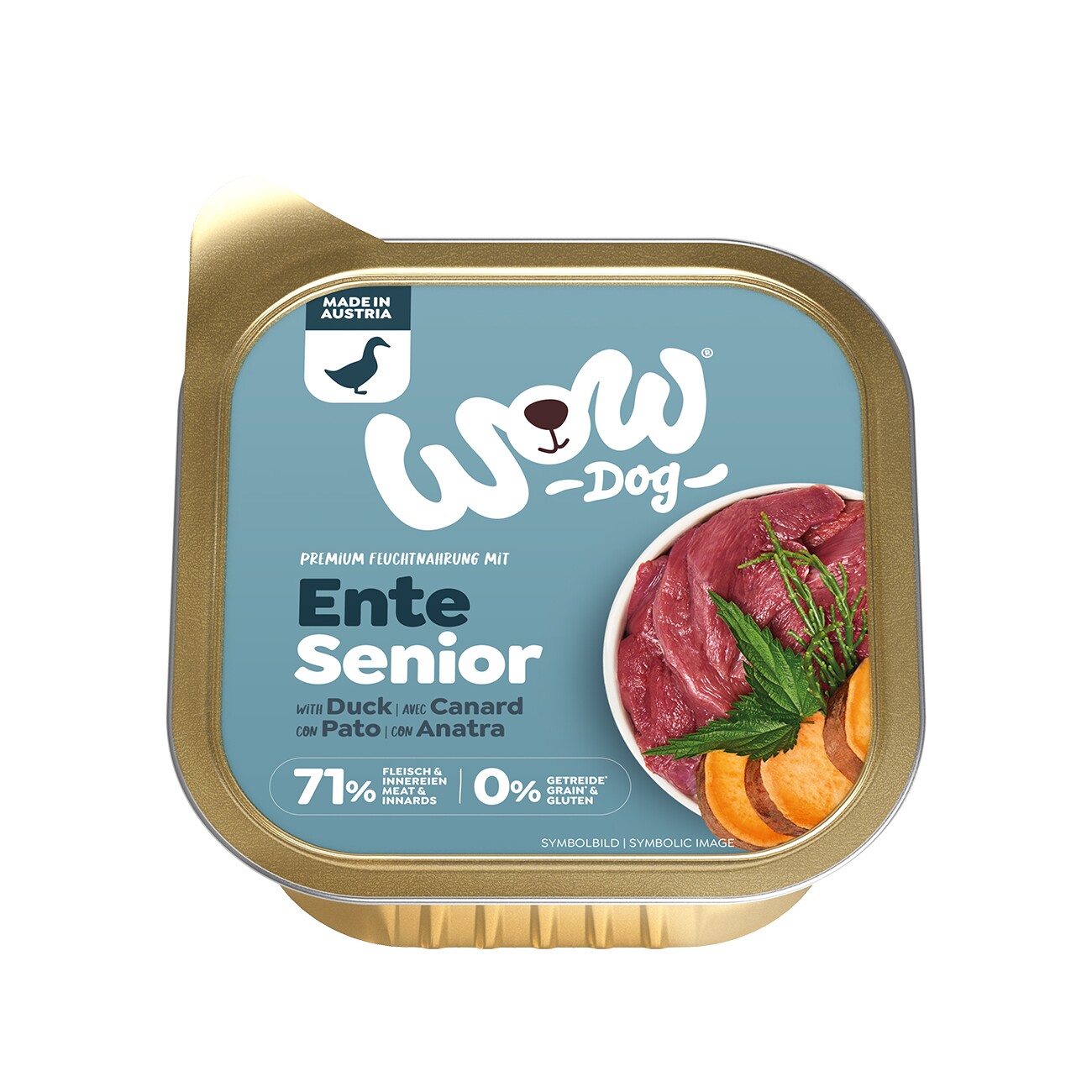 WOW Nassfutter Hund, Senior, Ente 11x150g