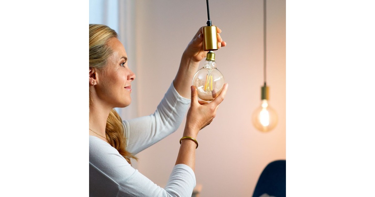 WiZFilament doorzichtig G95 E27 ledlamp  (Wifi + Bluetooth protocol)