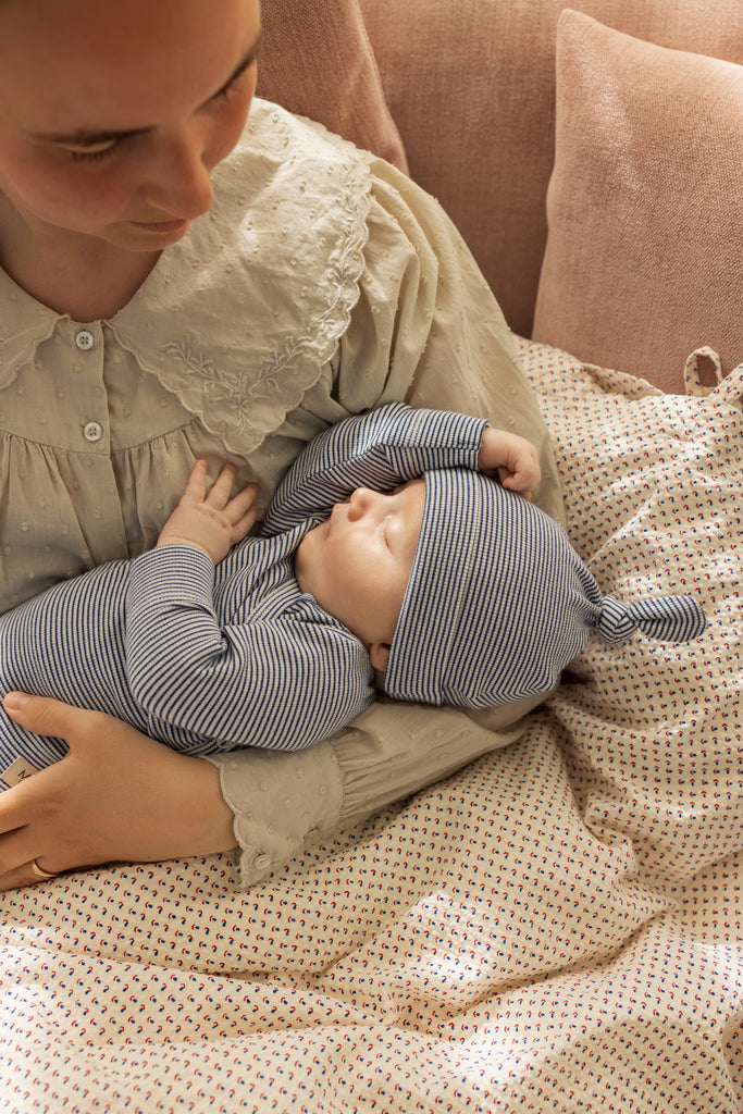 Tuti Wrap LS, Bluse - Blue Stripe