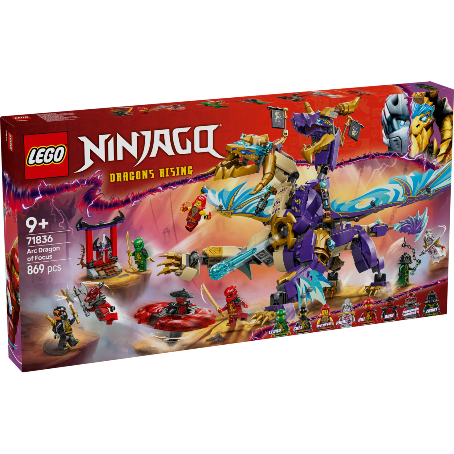 LEGO® NINJAGO 71836 Lichtbogendrache - Bauspielzeug mit 8 Minifiguren ab 9 Jahren