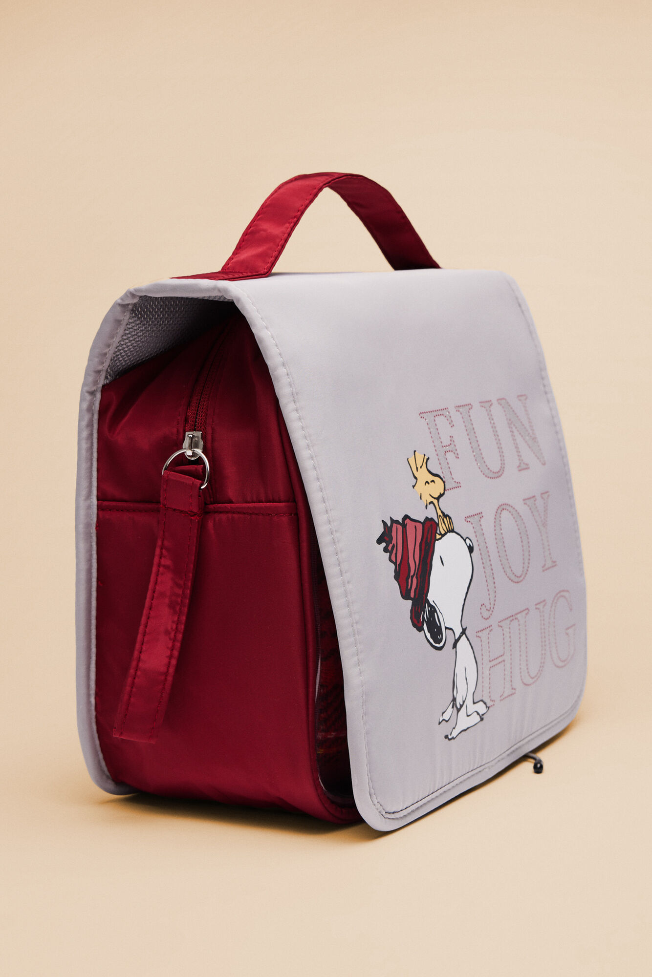 Nécessaire Snoopy com gancho para pendurar
