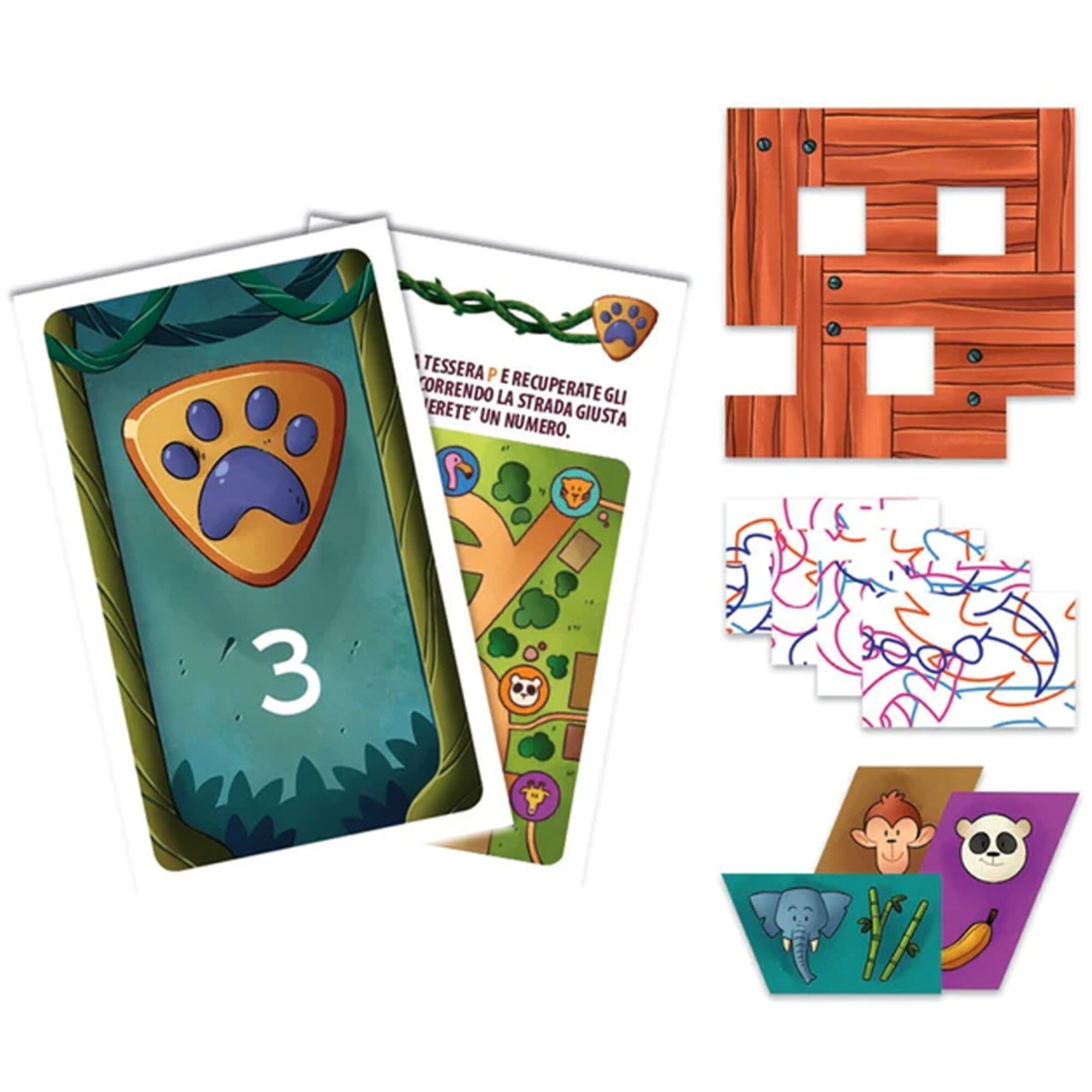 Clementoni Partyspiel Escape Game Junior - Flucht aus dem Zoo