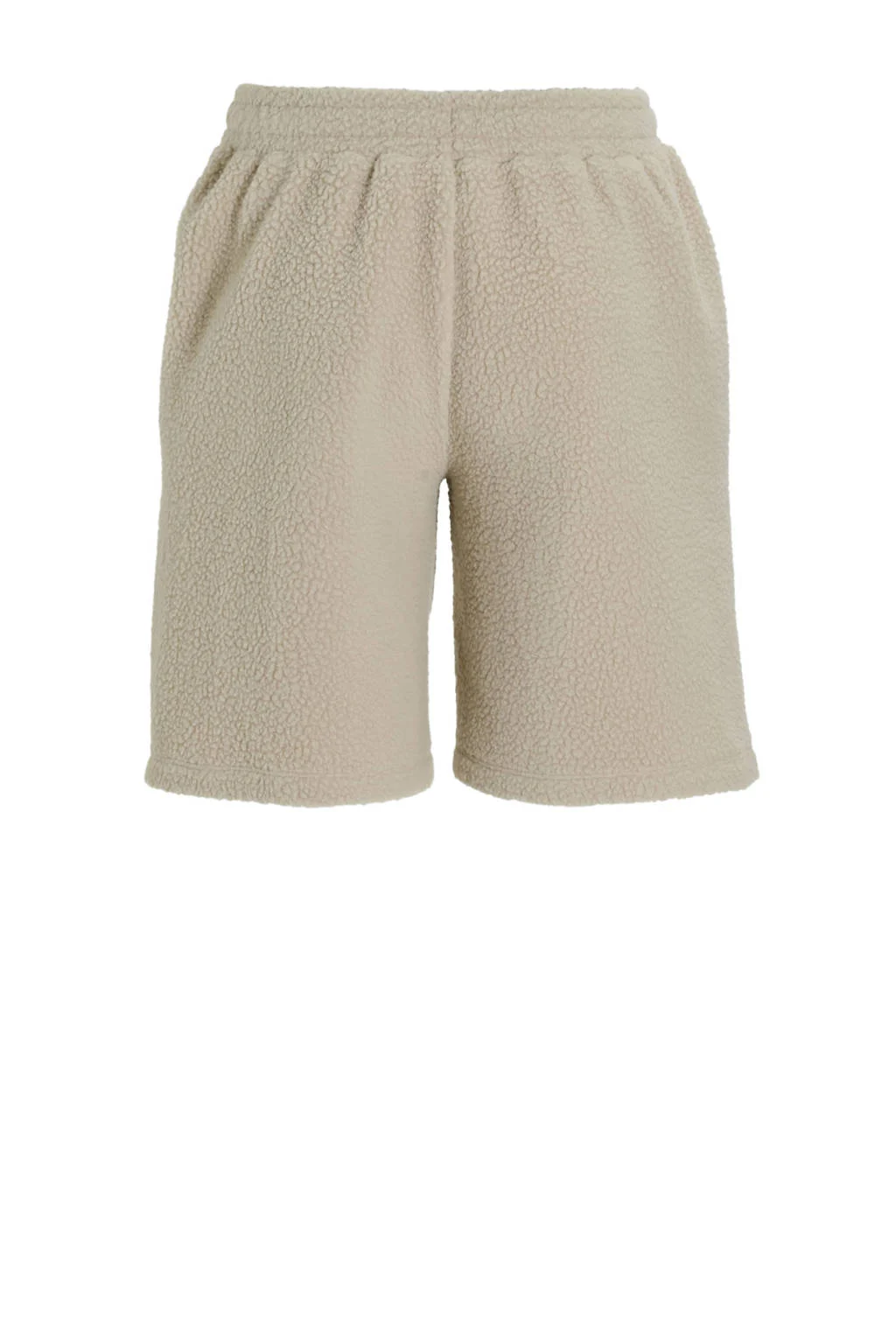 anytime teddy fleece short beige