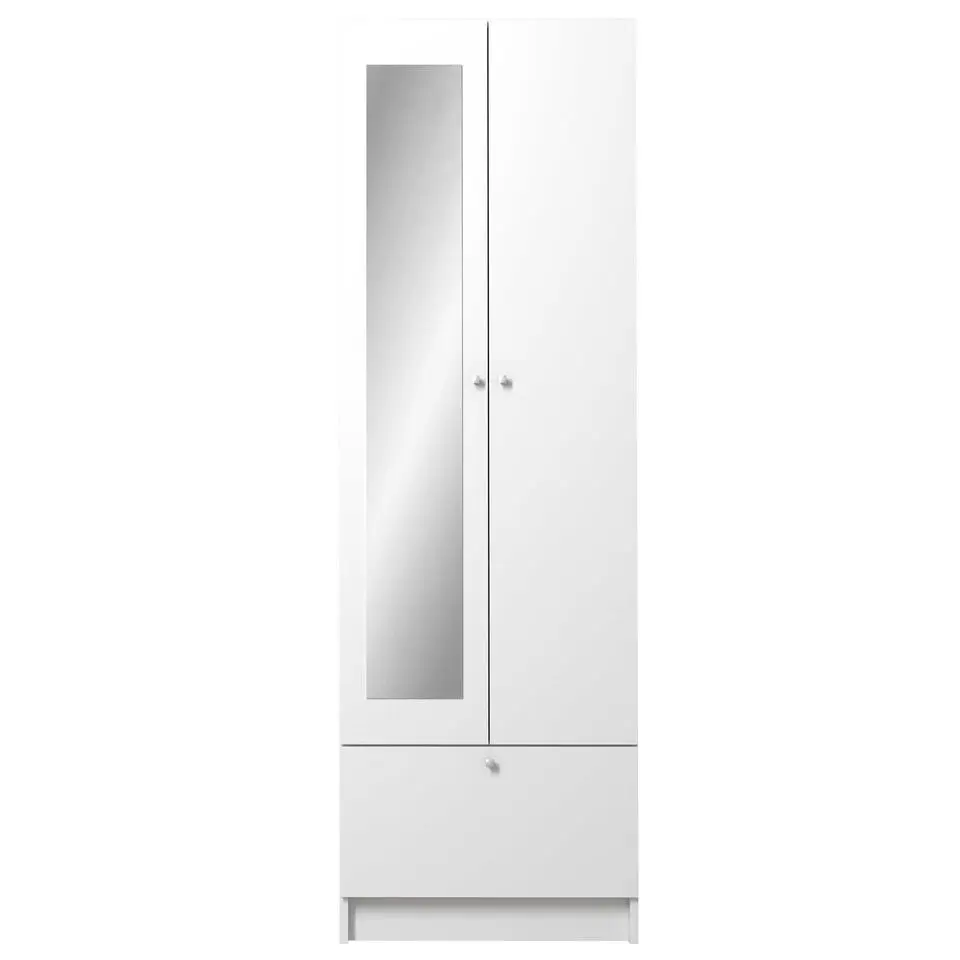Kolomkast Fares 59cm met 2 deuren - 1 lade - wit