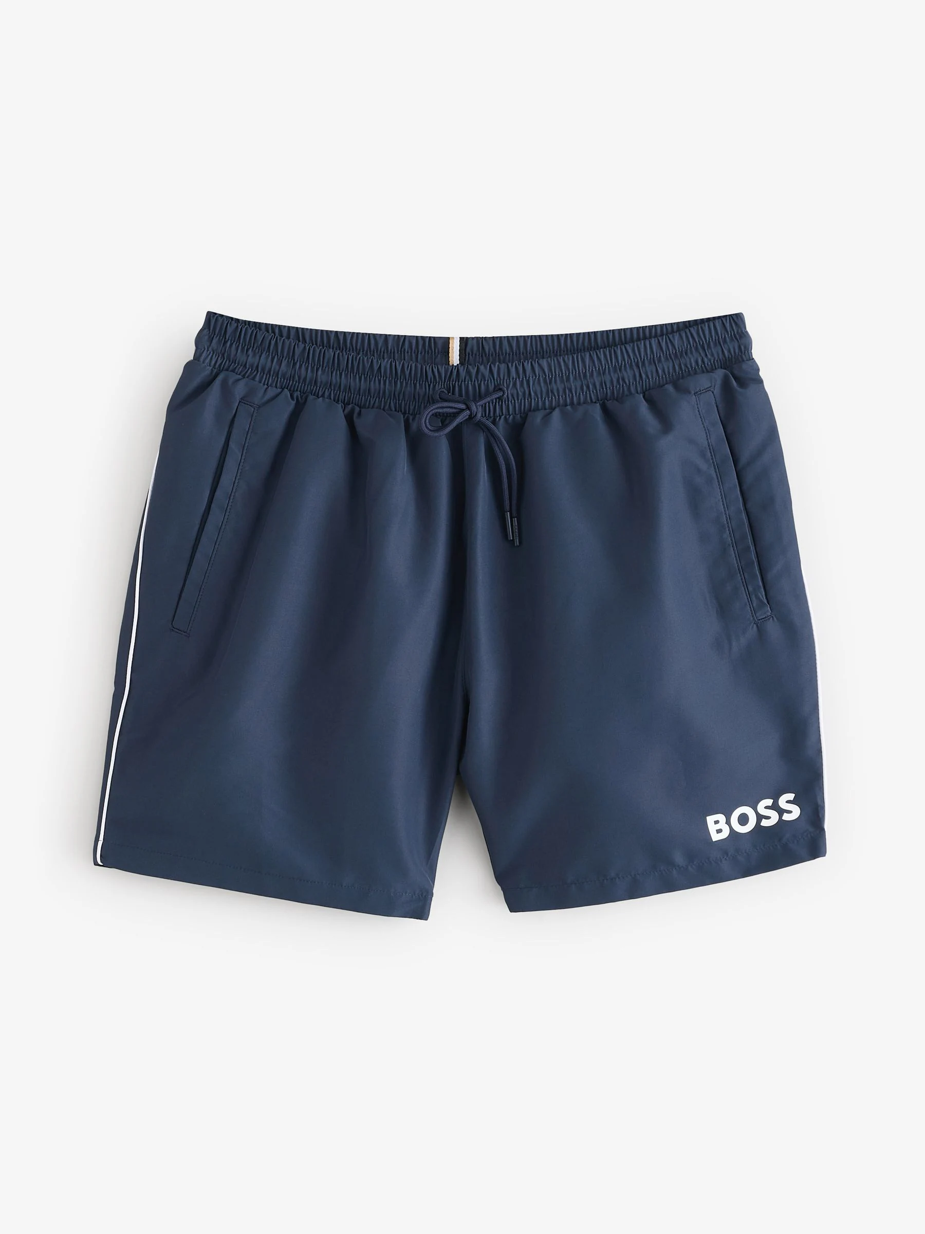 Donkerblauw - BOSS Starfish sneldrogende zwembroek