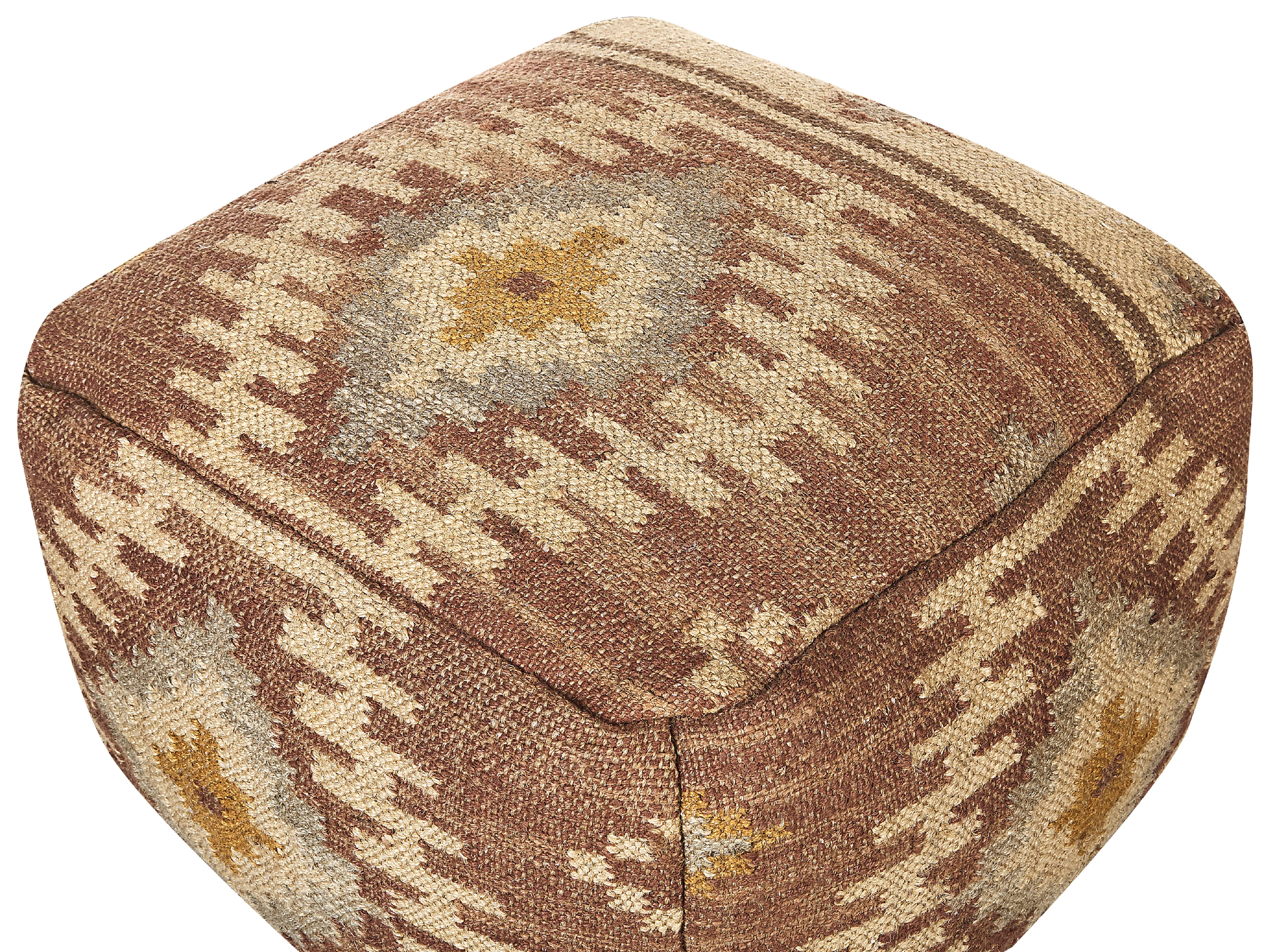 Poef BEEL Jute Meerkleurig