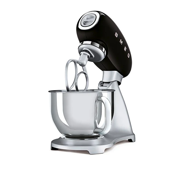 Robot pâtissier noir 4,8 L 800 W SMF02BLEU Smeg