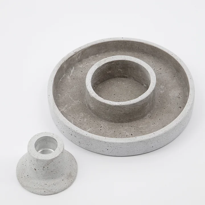 House Doctor - Daca Kerzenhalter, Ø 15 cm, grau