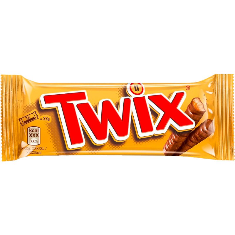 Barres chocolatées Twix x 2 - Étui de 50 g