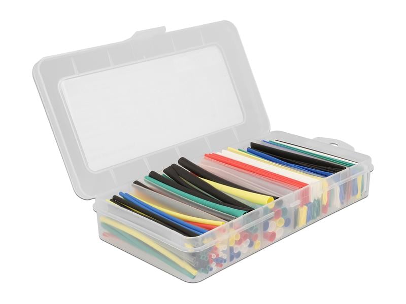 Delock Schrumpfschlauch 196-teilig Sortimentsbox, Mehrfarbi Delock Schrumpfschlauch Sortimentsbox, Schrumpfungsrate 2:1, farbig 196-teilig