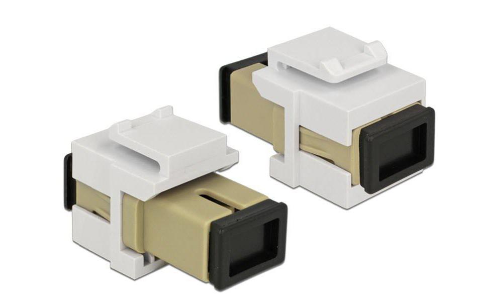 Keystone-Modul LWL Multimode Simplex SC-SCModul zum Verlängern einer Lichtwellenleiterverbindung