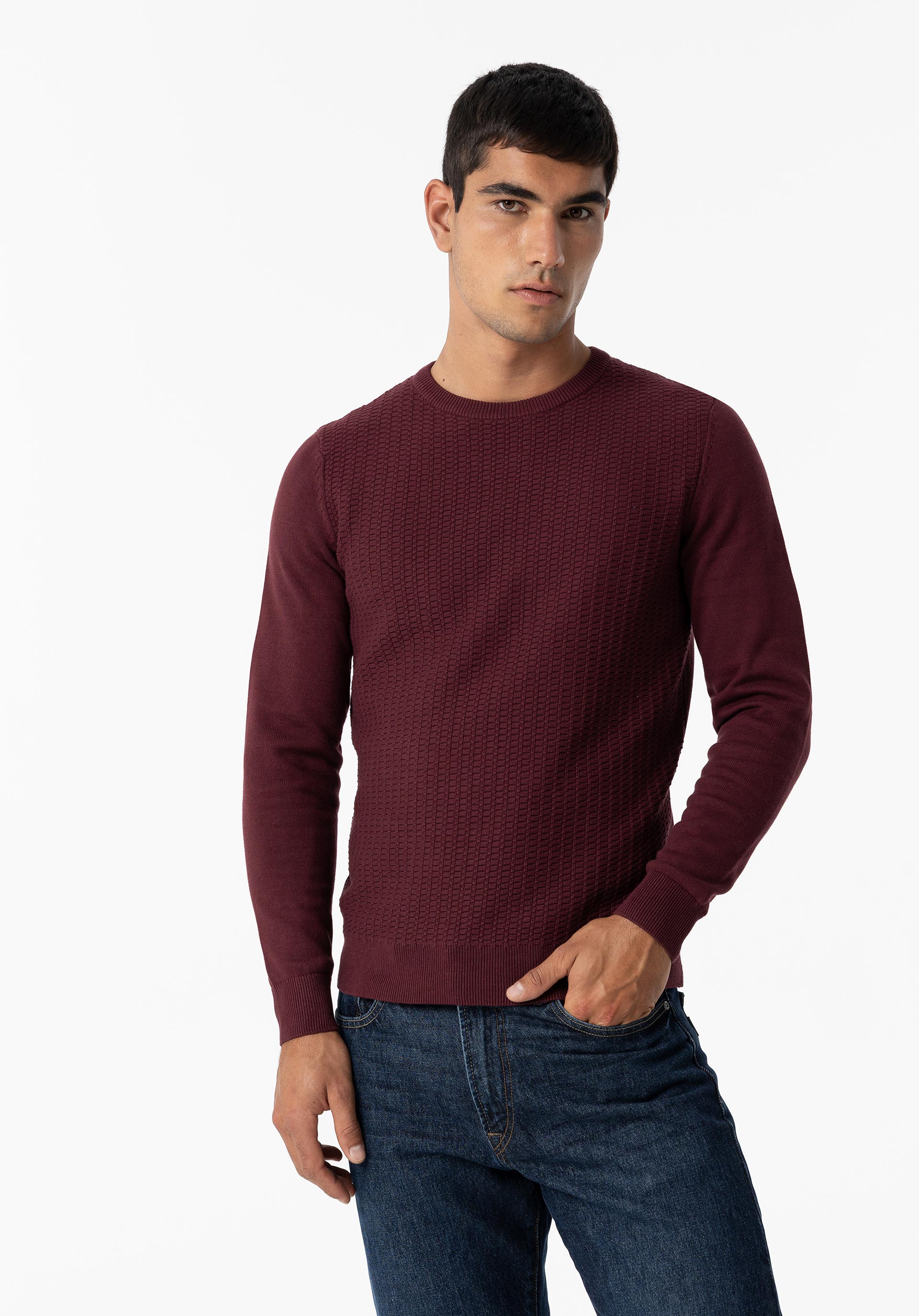 Camisola de Malha com Jacquard