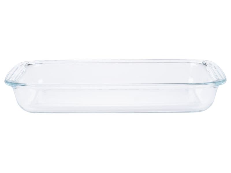 FURBER Auflaufform Glas, 2.2 L, Eckig Ofen- und spülmaschinenfeste Auflaufform