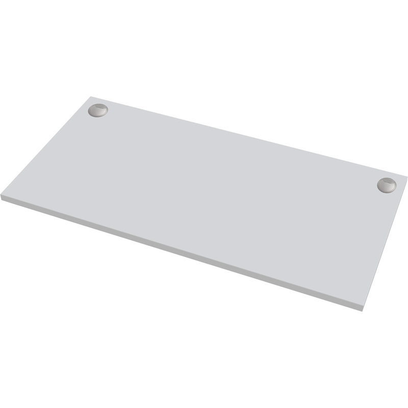 Fellowes Tischplatte Levado, 140 x 80 cm, hellgrau