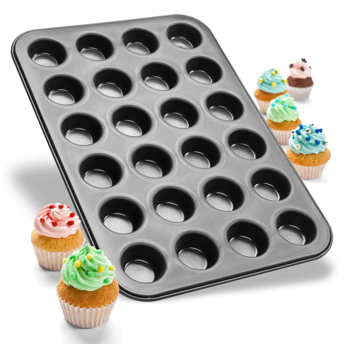 Moule à muffins 24 empreintes Black Metallic Zenker
