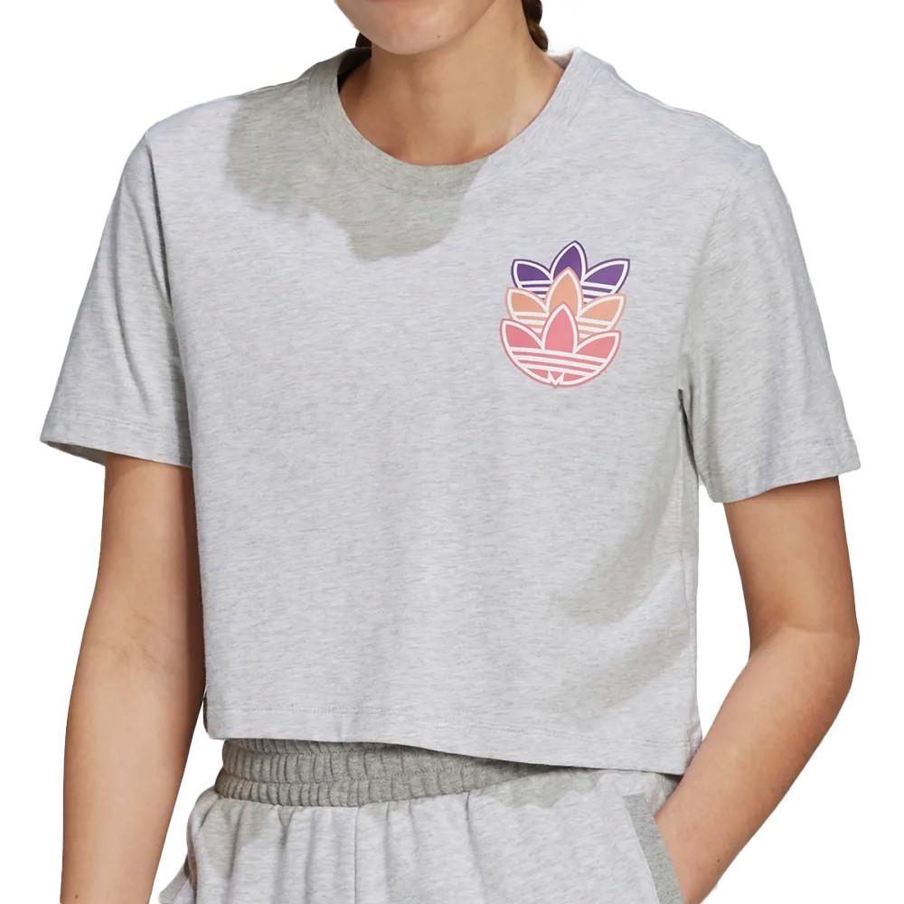 Adidas T-shirt Gris Femme Adidas H22755