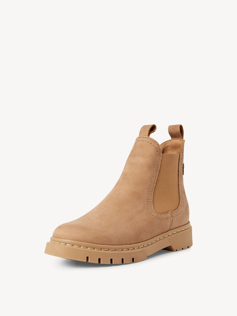 Leren Chelseaboot - beige