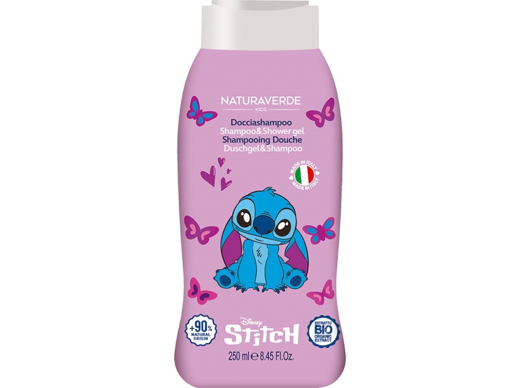 CHAMPÔ/GEL BANHO NATURAVERDE STITCH 2 EM 1 250ML