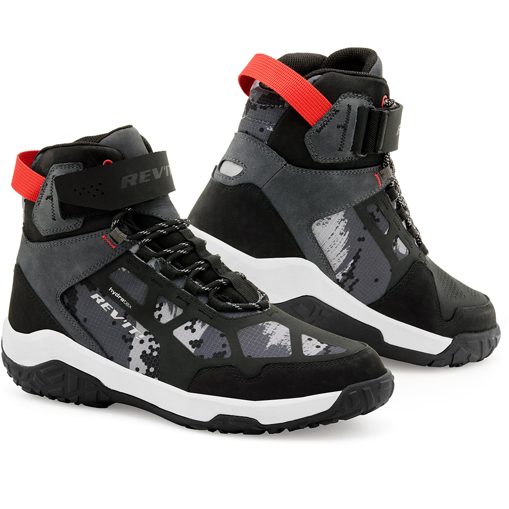 Rev'it - Chaussures Descent H2O Noir / Gris / Rouge