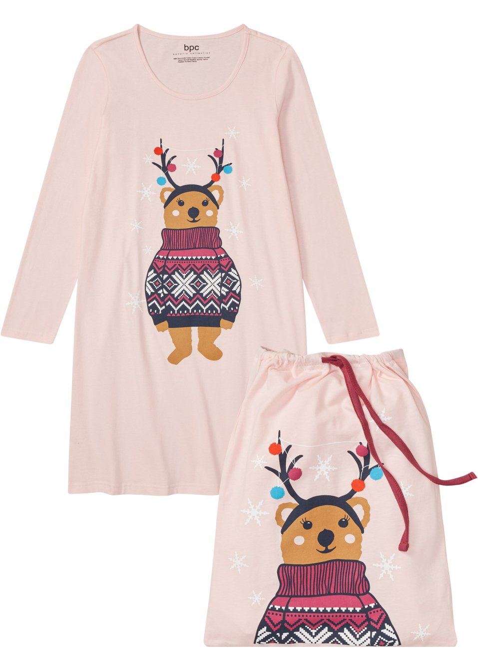 Chemise de nuit avec pochon cadeau