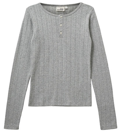 Sofie Schnoor Bluse - PetriciaSY Poientelle - Grau Meliert m. Hu